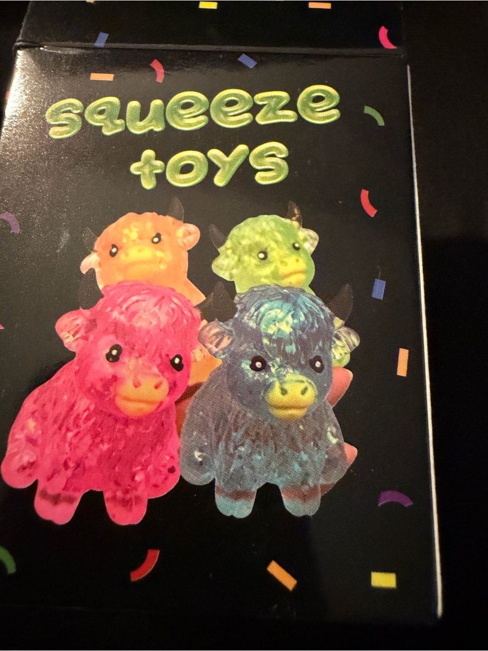 Squeeze Shetland Cow Toys - Green